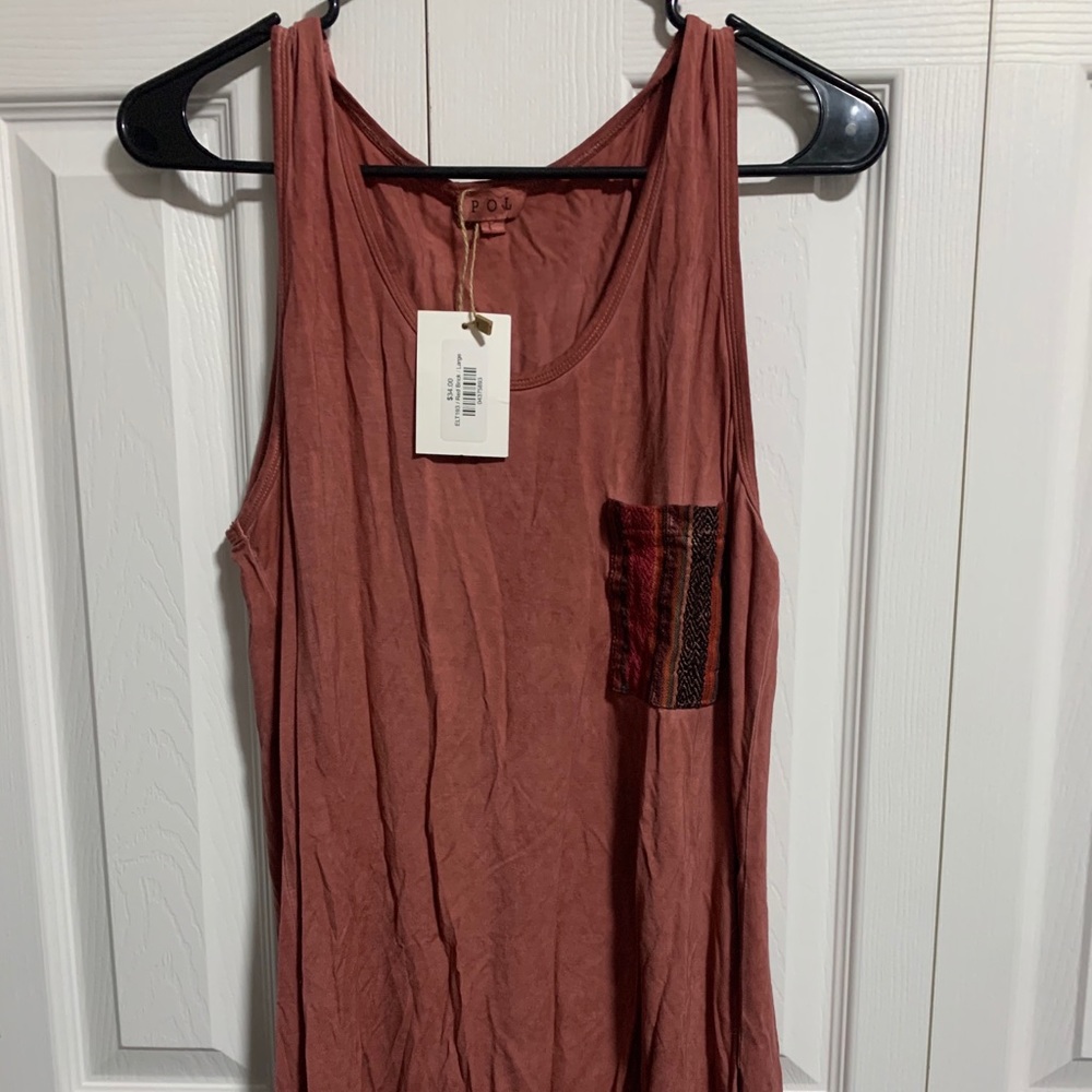 Boutique pocket tank top
